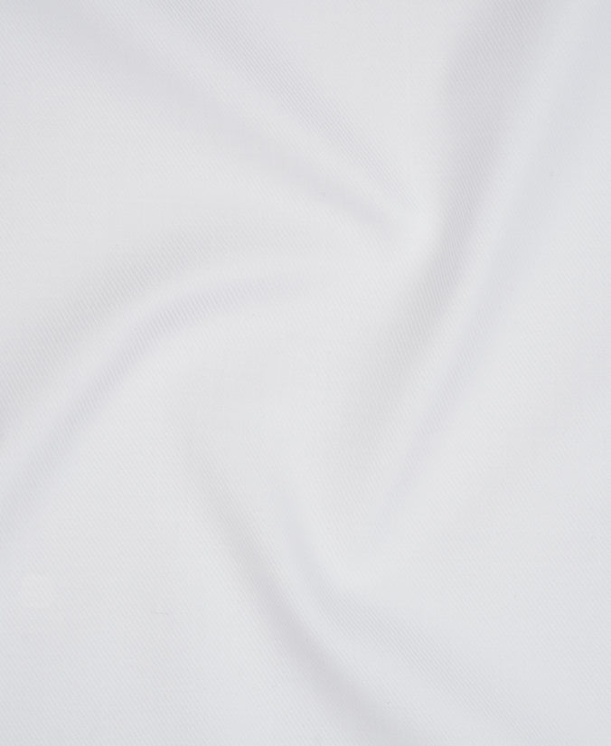 White Tailored Fit Royal Twill Dress Shirt