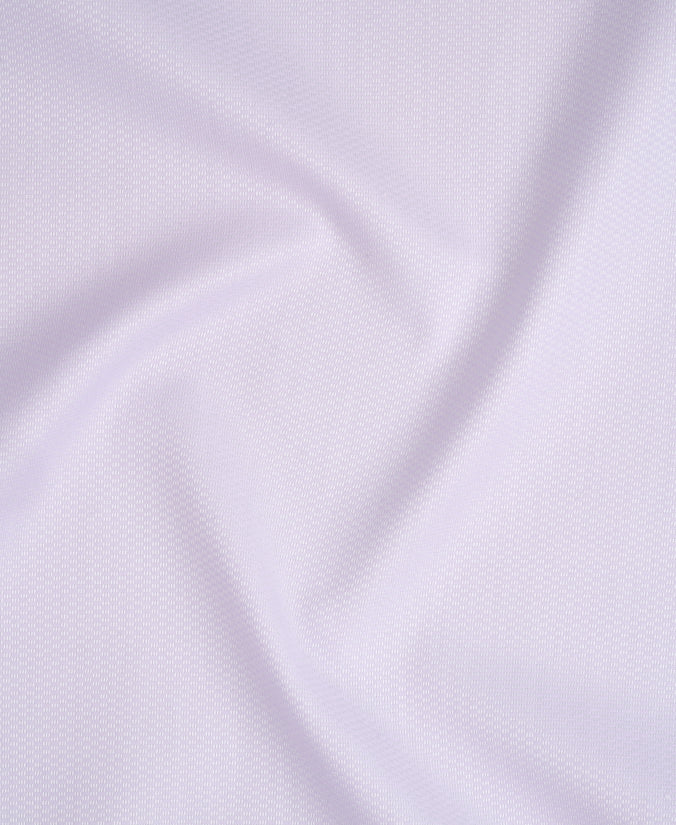Lilac Tailored Fit Block Dobby Dress Shirt