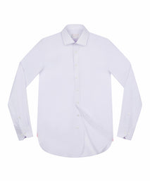 Lilac Tailored Fit Block Dobby Dress Shirt