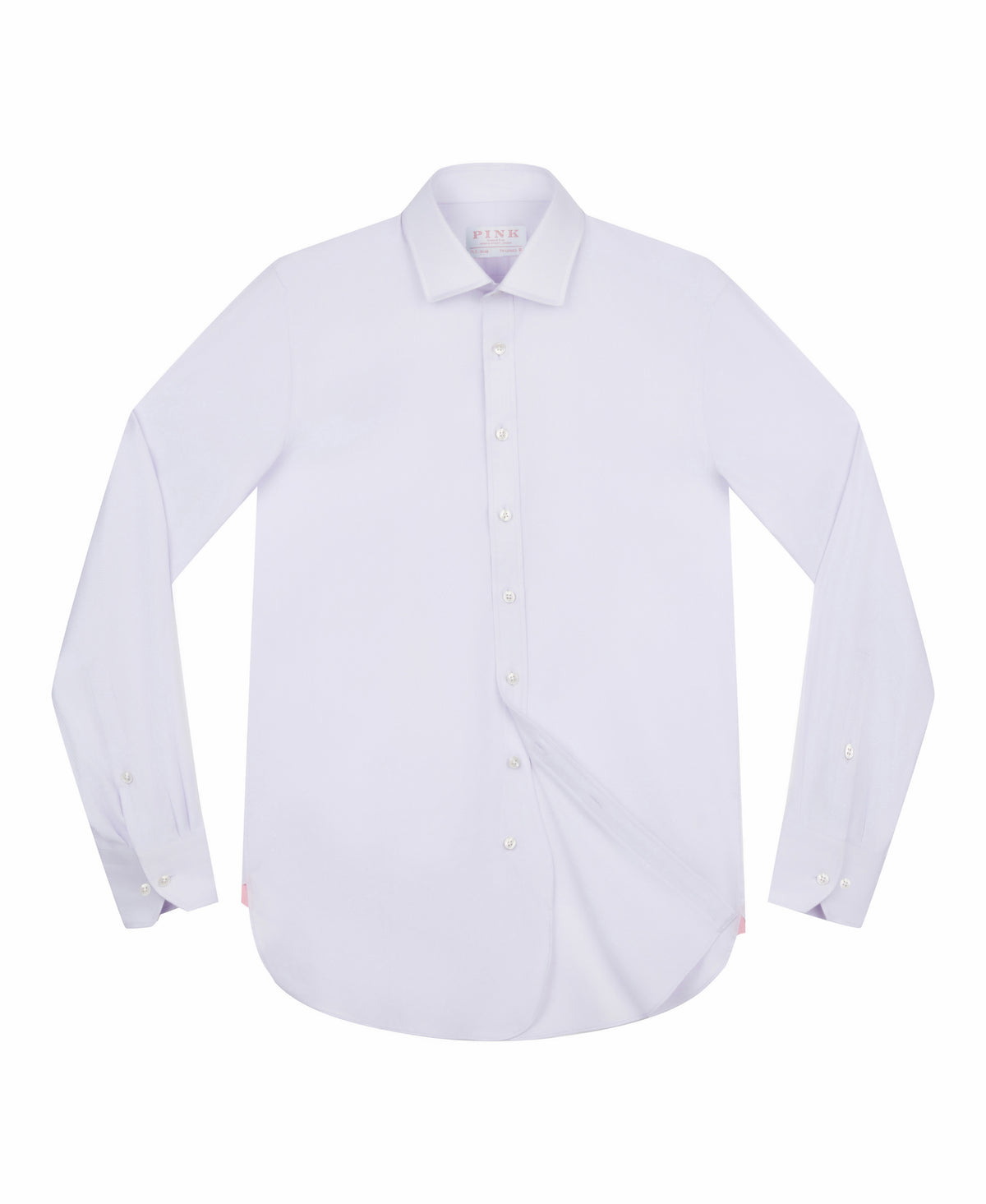 Lilac Tailored Fit Block Dobby Dress Shirt