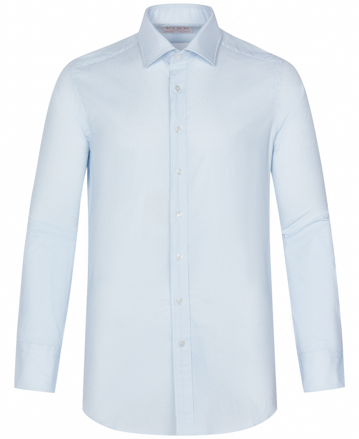 Aqua Tailored Fit Poplin Linked Print Dress Shirt