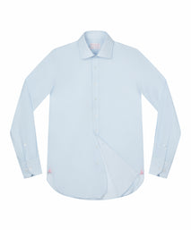 Aqua Tailored Fit Poplin Linked Print Dress Shirt