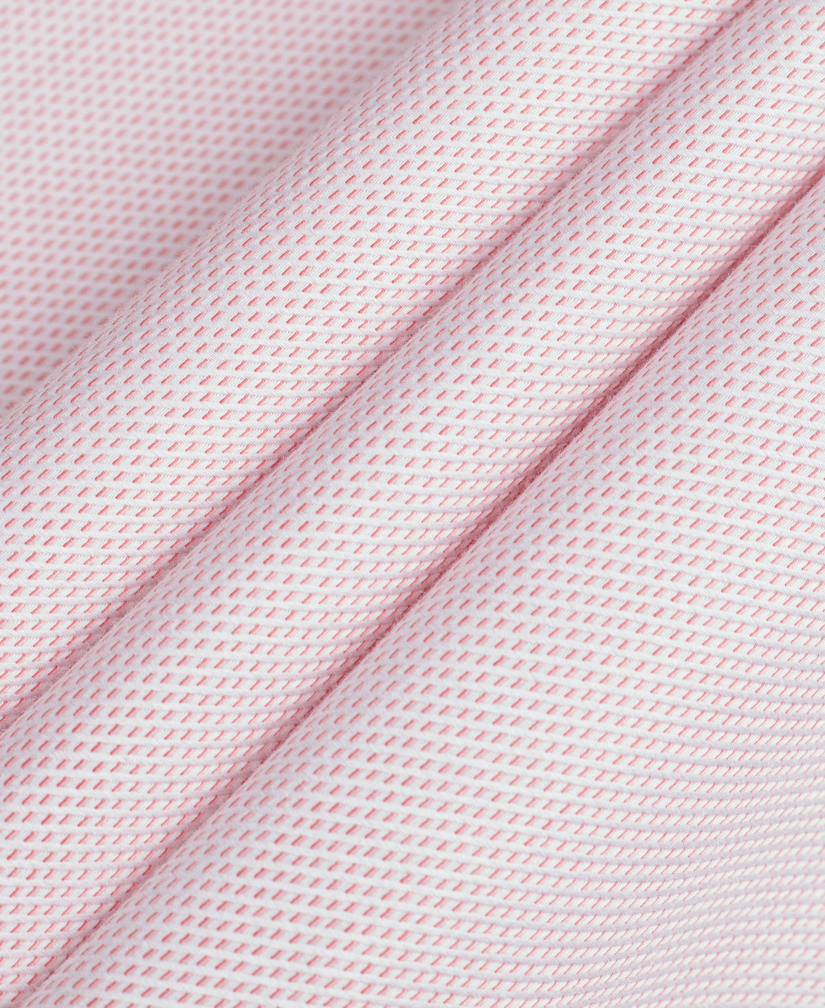 Pink Tailored Fit Textured Check Dress Shirt