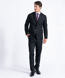 Black Myles Super 110's Soft Construction Suit