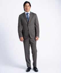 Brown Myles Super 110's Soft Construction Suit