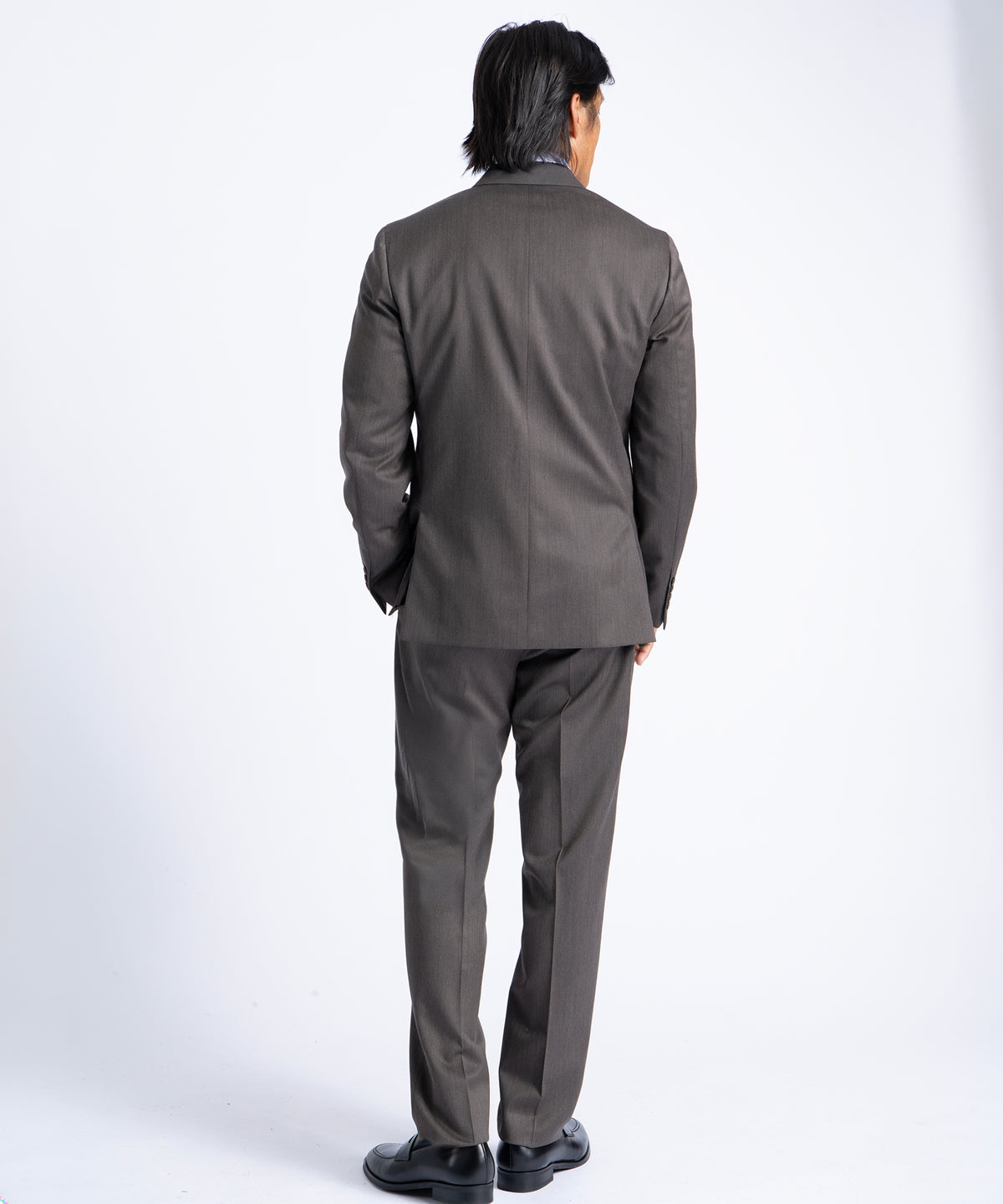 Brown Myles Super 110's Soft Construction Suit