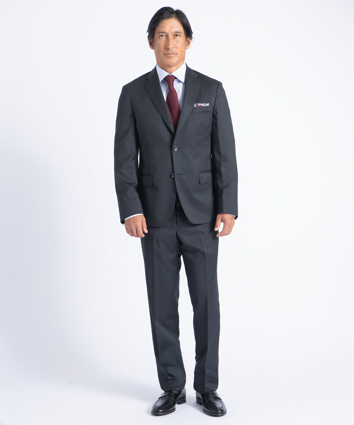 Charcoal Myles Super 110's Soft Construction Suit