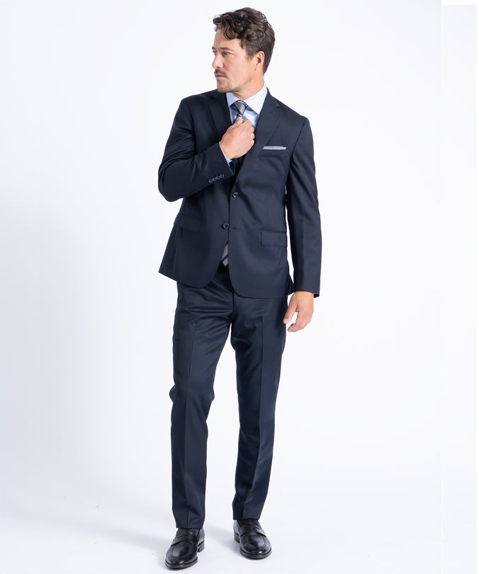 Navy Myles Super 110's Soft Construction Suit