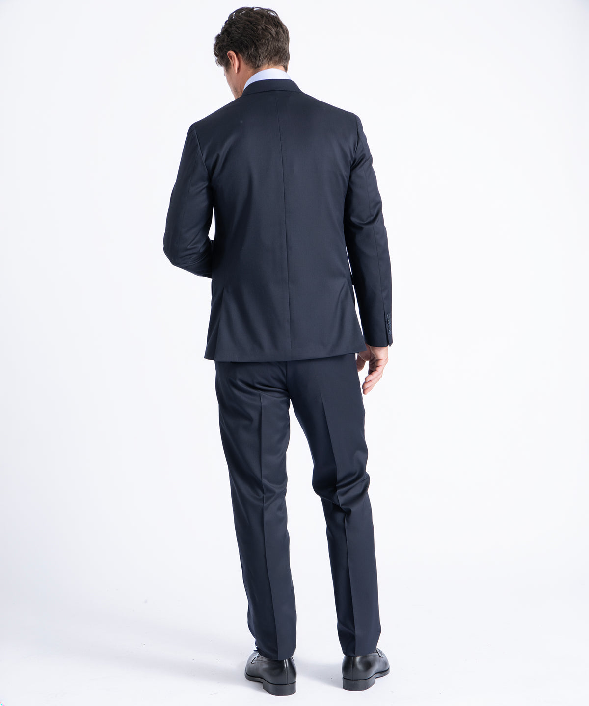 Navy Myles Super 110's Soft Construction Suit