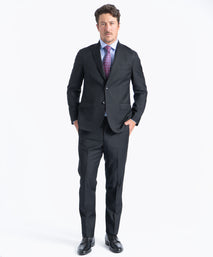 Black Myles Super 130’s Twill Soft Construction Suit