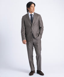 Brown Myles Super 130's Twill Soft Construction Suit