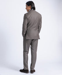 Brown Myles Super 130's Twill Soft Construction Suit