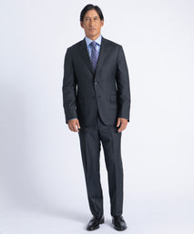 Charcoal Myles Super 130's Twill Soft Construction Suit
