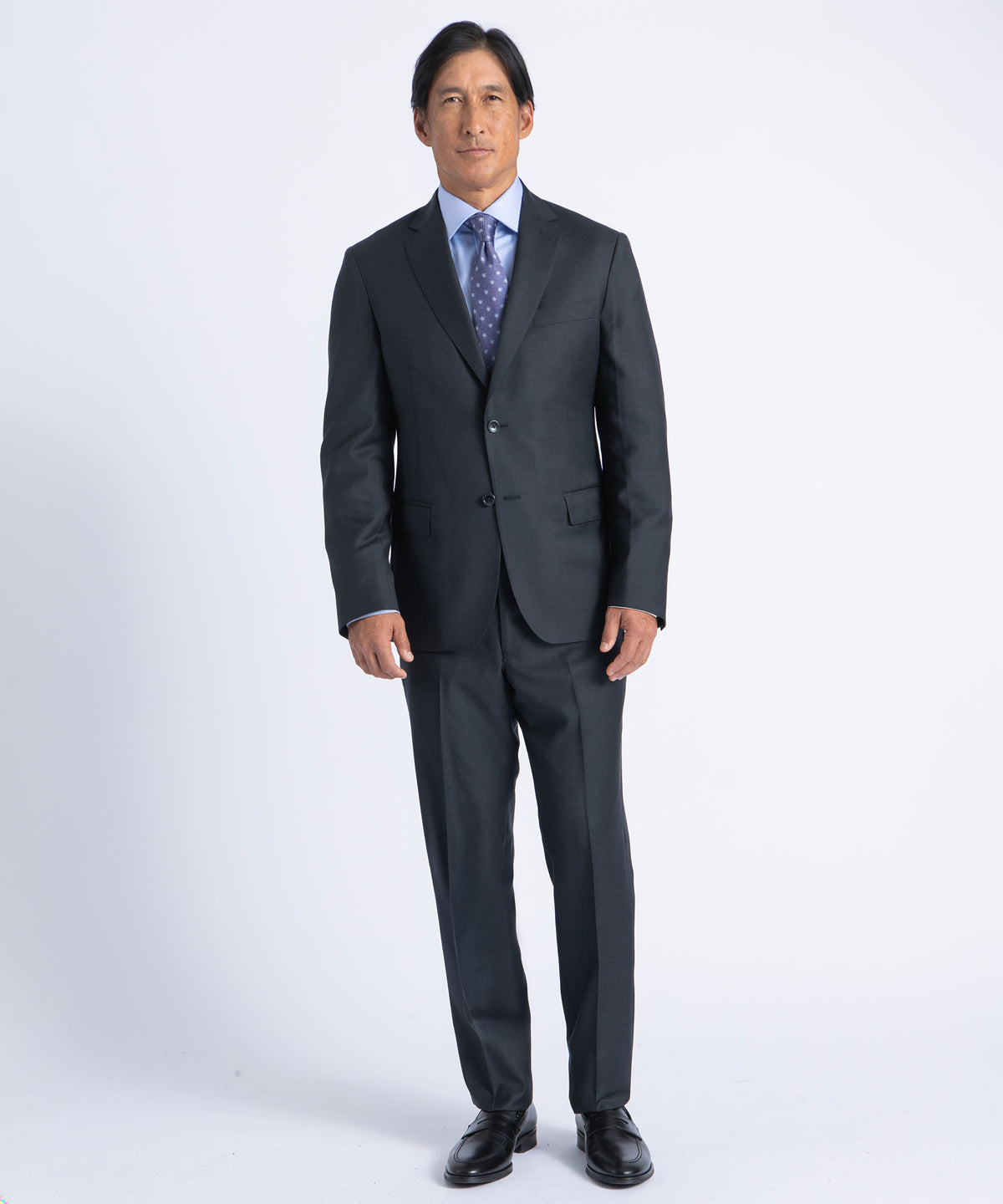 Charcoal Myles Super 130's Twill Soft Construction Suit