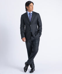 Charcoal Myles Super 130's Twill Soft Construction Suit