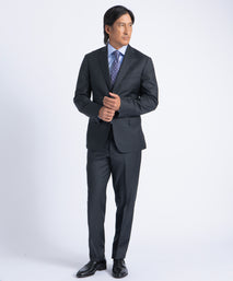 Charcoal Myles Super 130's Twill Soft Construction Suit