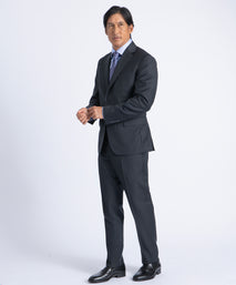 Charcoal Myles Super 130's Twill Soft Construction Suit