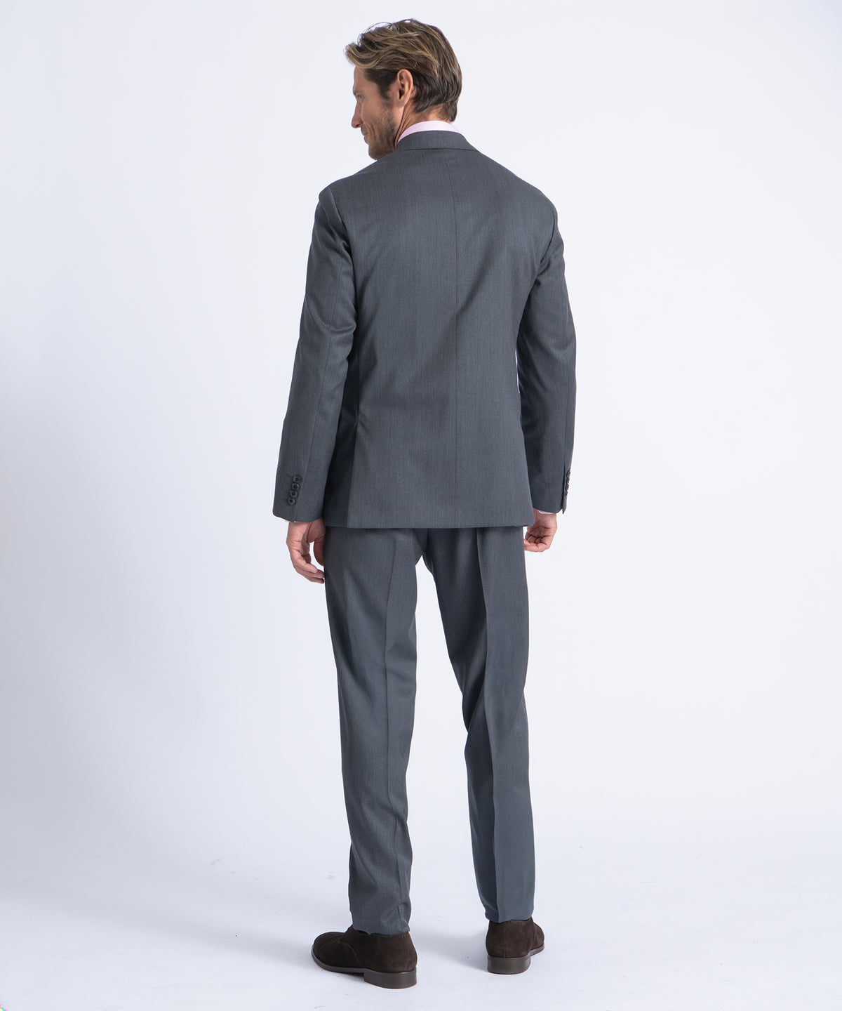 Grey Myles Super 130's Twill Soft Construction Suit