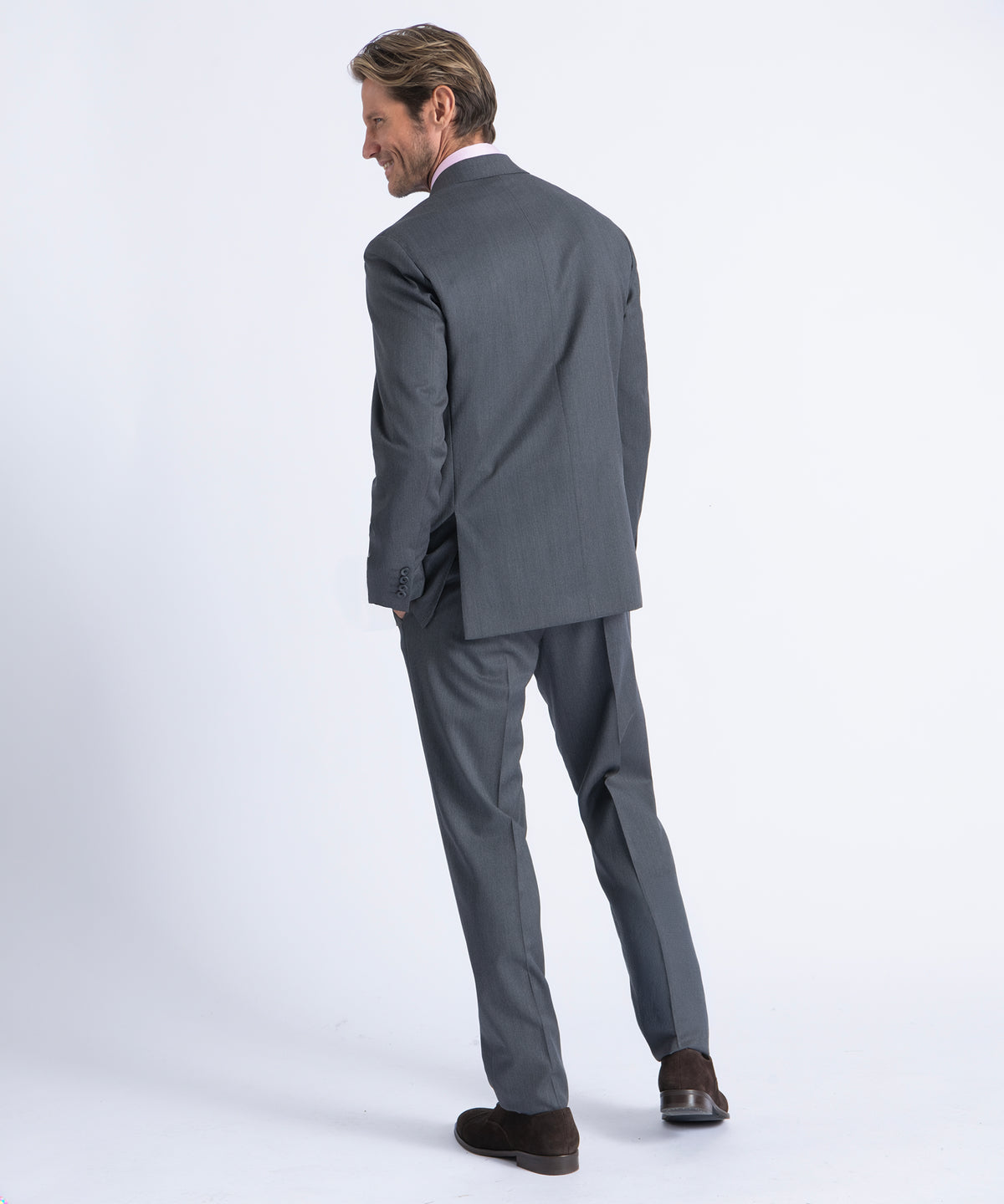 Grey Myles Super 130's Twill Soft Construction Suit
