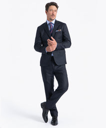 Navy Myles Super 130's Twill Soft Construction Suit