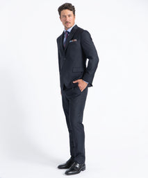 Navy Myles Super 130's Twill Soft Construction Suit