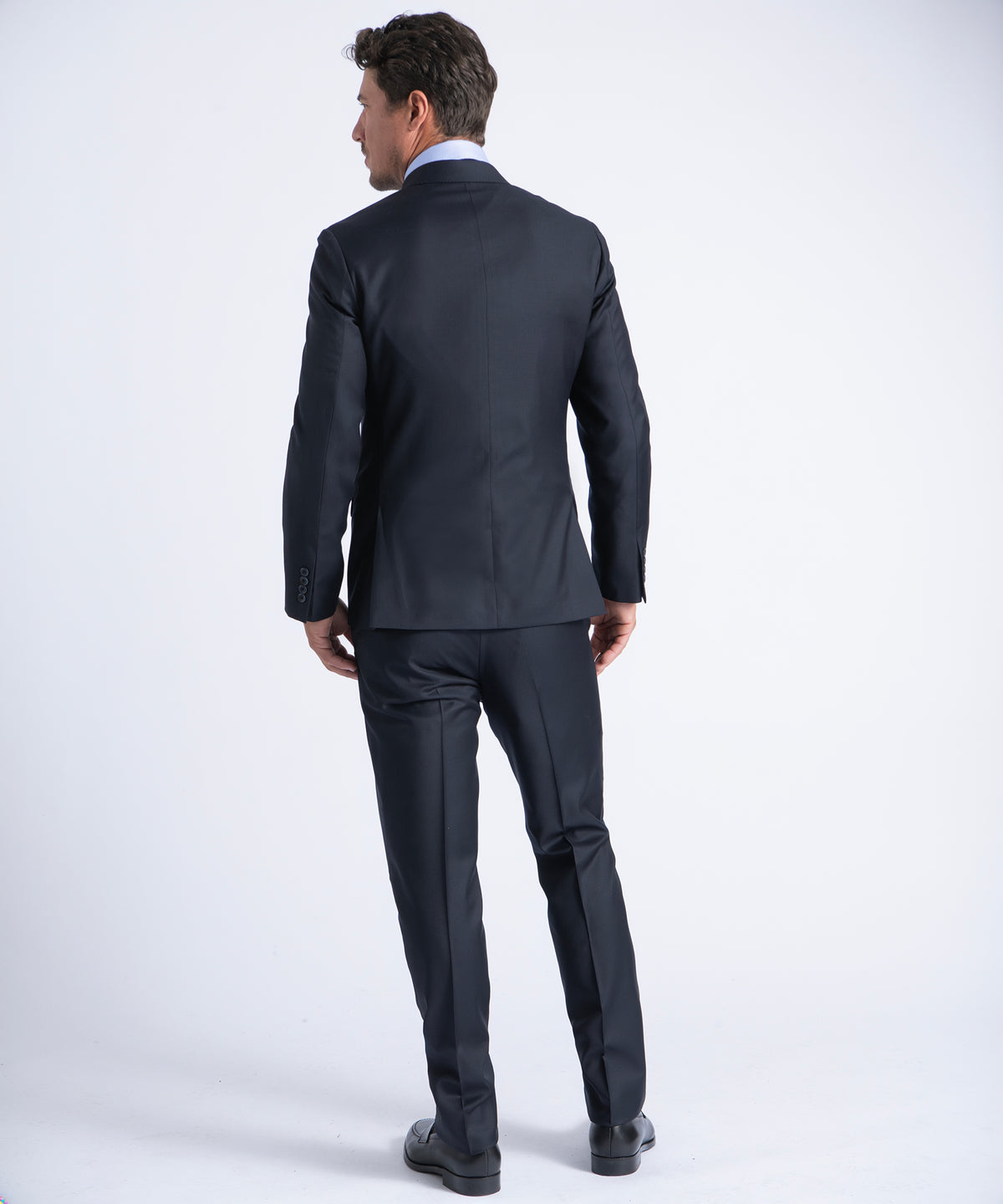 Navy Myles Super 130's Twill Soft Construction Suit