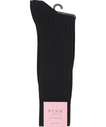 Black Dress Rib Egyptian Cotton Sock