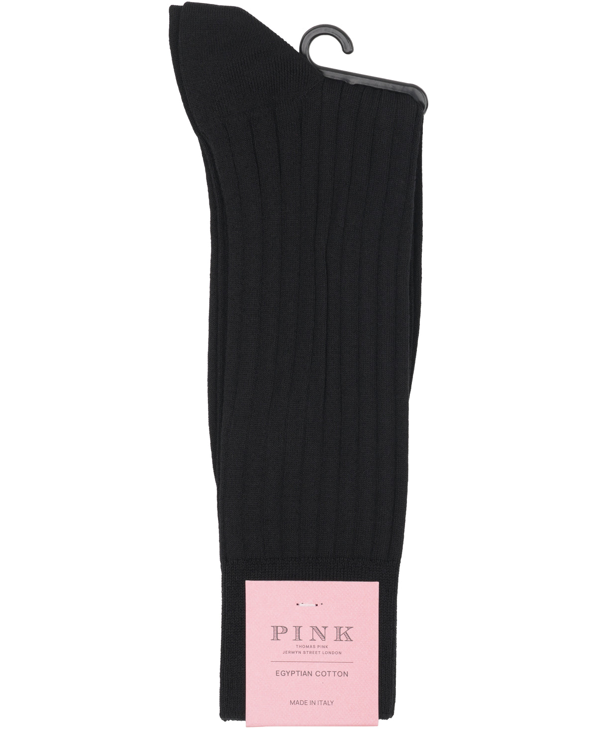 Black Dress Rib Egyptian Cotton Sock