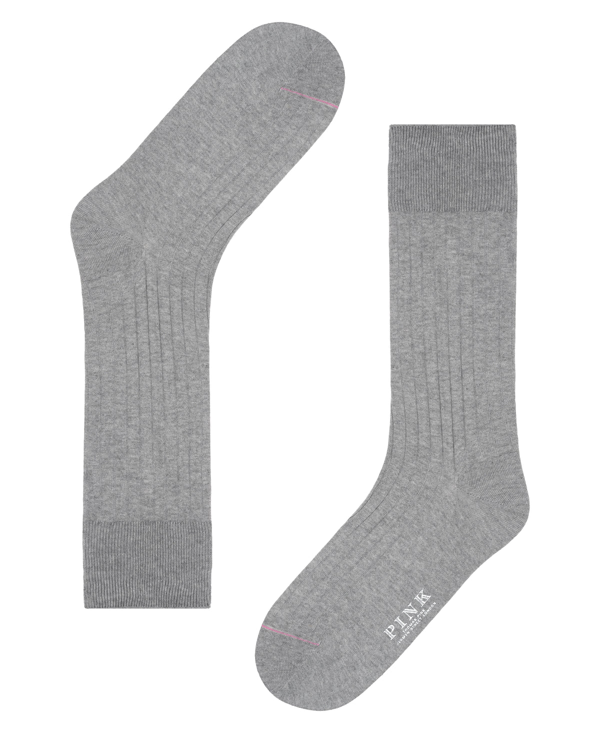 Grey Dress Rib Egyptian Cotton Sock