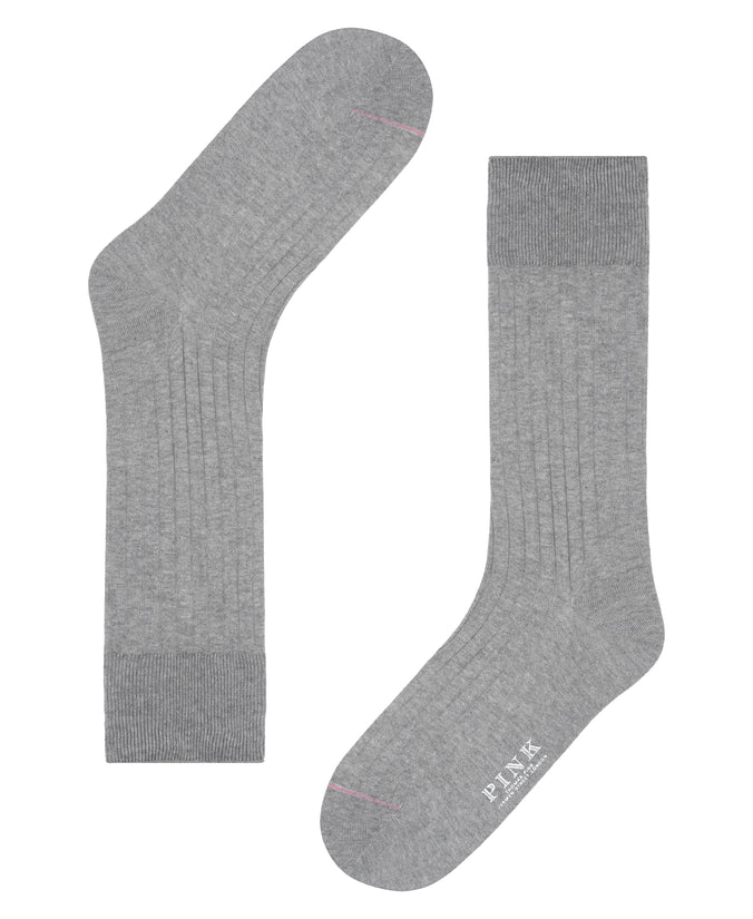 Grey Dress Rib Sock