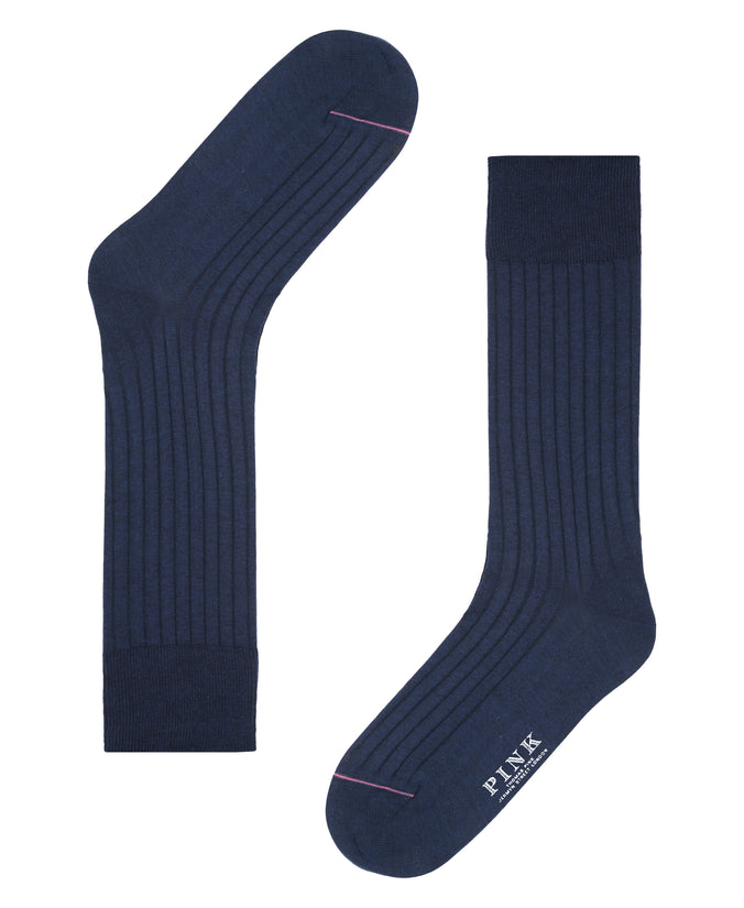 Navy Dress Rib Sock