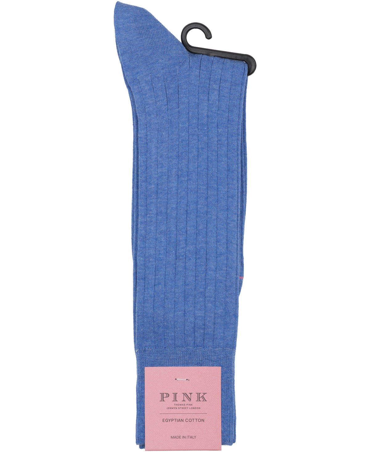 Blue Dress Rib Egyptian Cotton Sock