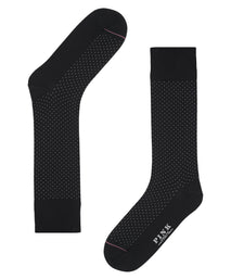 Black Pin Dot Crew Sock