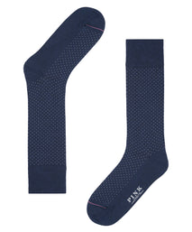Navy Pin Dot Crew Sock