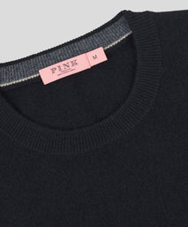 Black Cashmere Crewneck Sweater