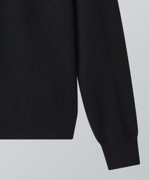 Black Cashmere Crewneck Sweater