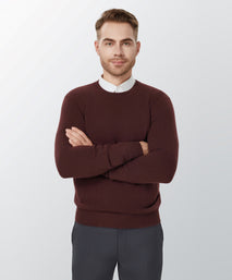 Chocolate Cashmere Crewneck Sweater