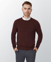 Chocolate Cashmere Crewneck Sweater