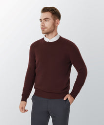 Chocolate Cashmere Crewneck Sweater