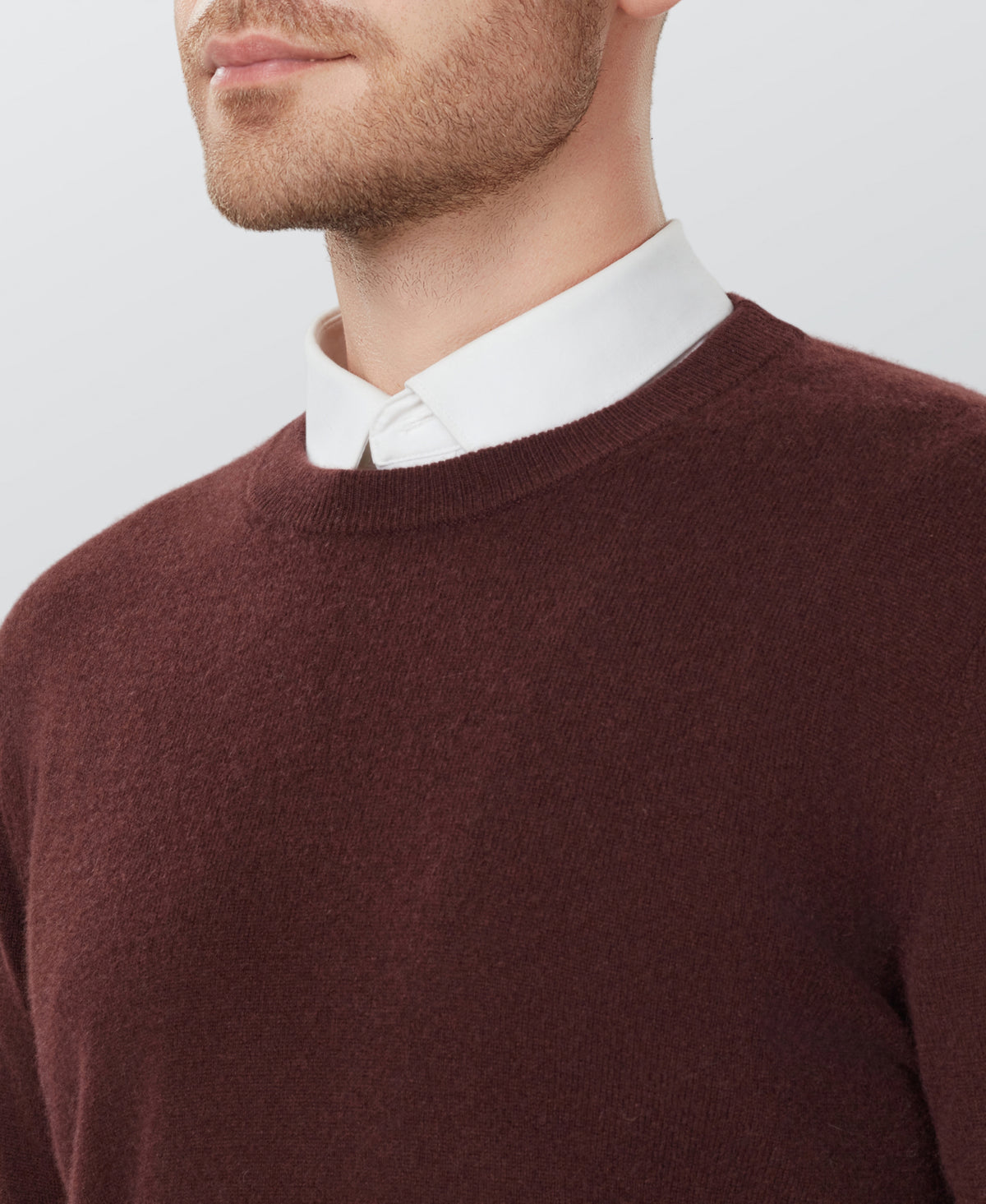 Chocolate Cashmere Crewneck Sweater