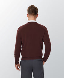 Chocolate Cashmere Crewneck Sweater