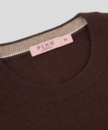 Chocolate Cashmere Crewneck Sweater