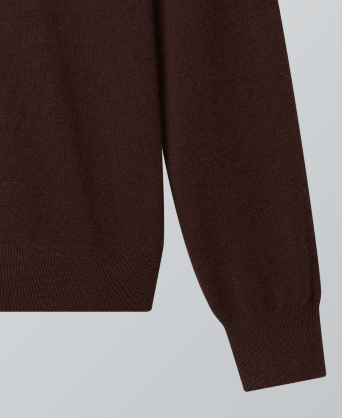 Chocolate Cashmere Crewneck Sweater