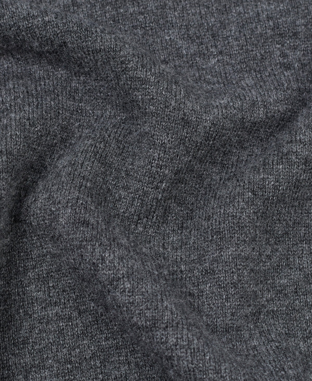 Dark Grey Cashmere Crewneck Sweater