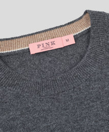 Dark Grey Cashmere Crewneck Sweater