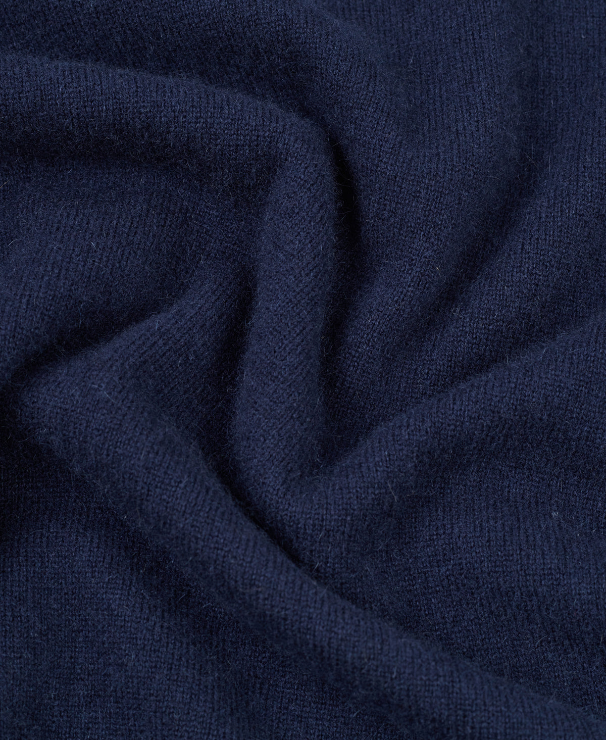 Dark Navy Cashmere Crewneck Sweater