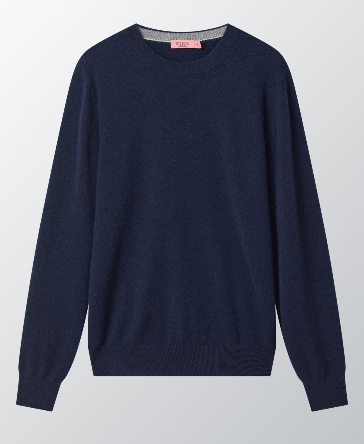 Dark Navy Cashmere Crewneck Sweater