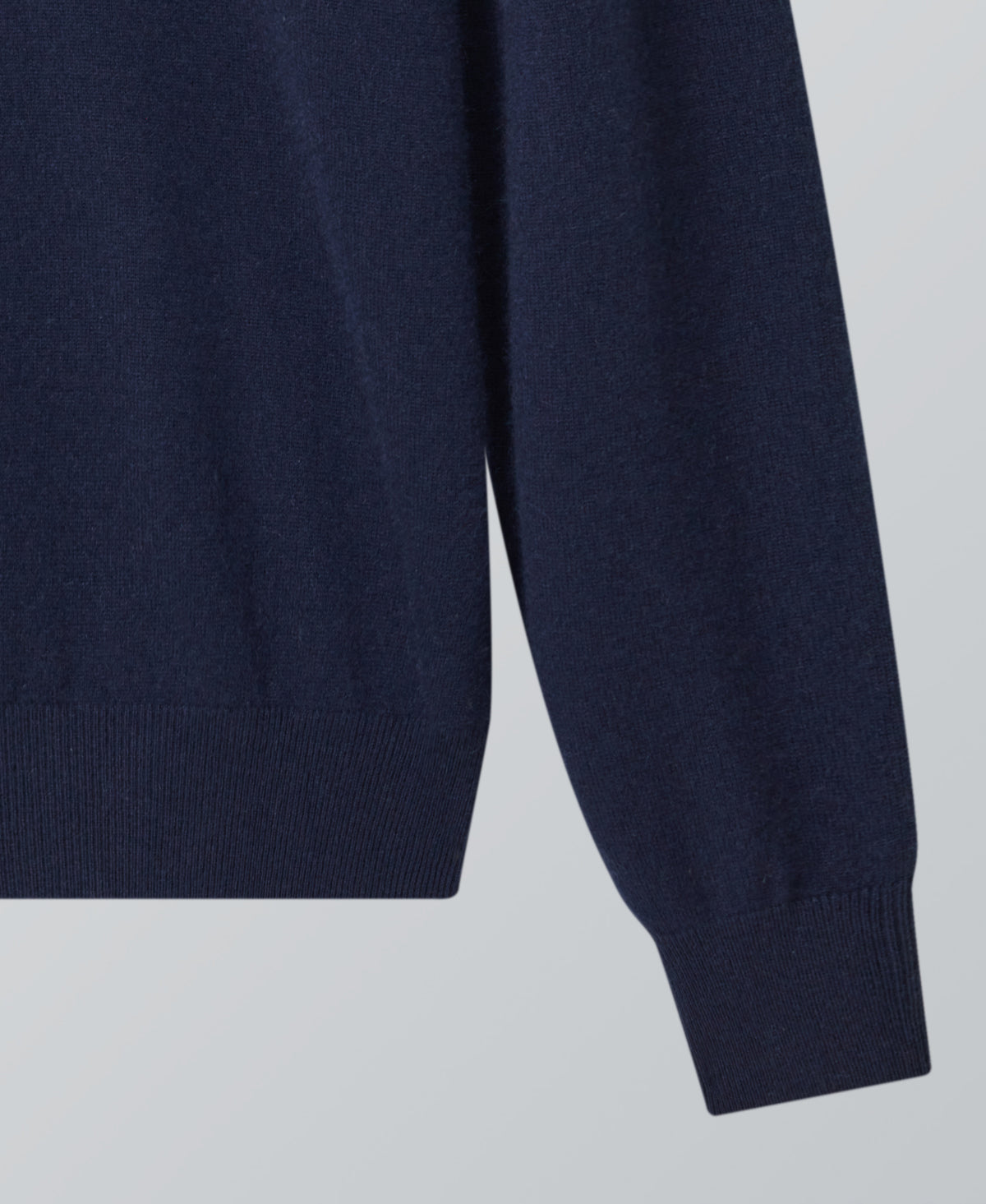 Dark Navy Cashmere Crewneck Sweater