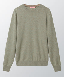 Green Grass 100% Cashmere Crewneck Sweater