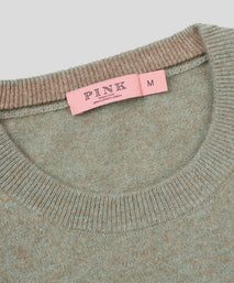 Green Grass 100% Cashmere Crewneck Sweater